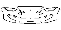 Ford Mustang Fastback 2015 - Bumper+Headlamp (without Racing Stripes)