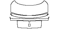Ford Mustang Fastback 2015 - Trunk Lid (with Tech Package, without Racing Stripes.)