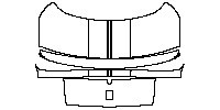 Ford Mustang Fastback 2015 - Trunk Lid (with Tech Package, with Racing Stripes.)