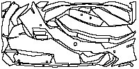 Lamborghini Aventador LP 700-4 2011 - Nesting 2/4 (Length: 3.05m; Width: 1.49m)