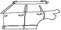 (left) Door+B Pillar+Rear Fender+Side Skirt