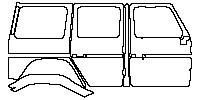 Mercedes-Benz G Class AMG G63 2013 - (right) Door+B Pillar+Rear Fender (for Right Hand Drive)