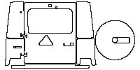 Mercedes-Benz G Class G500 2013 - Hatch (paint edge extended 10mm, with G500 emblem.)