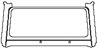 Mercedes-Benz G Class AMG G63 2013 - Windshield (paint edge extended 10mm)