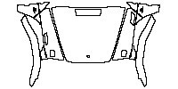 Mercedes-Benz G Class AMG G63 2013 - Hood+Fender (paint edge extended 10mm, with V8 BITURBO emblem on fender.)