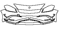 Mercedes-Benz A Class Hatchback 2014 - Bumper+Headlamp (with Aero Kit)