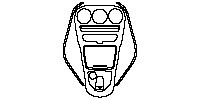 Mercedes-Benz C Class Coupe 2016 - Center Console (with clock, the main panel is disconnected from the side.)