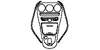 Mercedes-Benz C Class Coupe 2016 - Center Console (with clock, with AMG emblem, the main panel is disconnected from the side..)