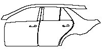 (left) Door+B Pillar+Rear Fender