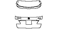 Mercedes-Benz GLE GLE SUV 2015 - Trunk Lid (with GLE 4XX and 4 MATIC emblems)
