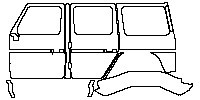 Mercedes-Benz G Class G500 4x4 2017 - (left) Door+Rear Fender