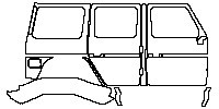 Mercedes-Benz G Class G500 4x4 2017 - (right) Door+Rear Fender