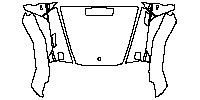 Mercedes-Benz G Class G500 4x4 2017 - Hood+Fender (with V8 emblem on fender)