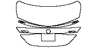 Mercedes-Benz C Class Sedan 2017 - Trunk Lid (with C450 and 4MATIC emblem)