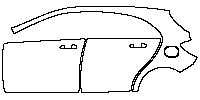 Mercedes-Benz A Class Hatchback 2013 - (left) Door+Rear Fender