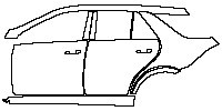 (left) Door+B Pillar+Rear Fender+Side Skirt