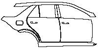 (right) Door+B Pillar+Rear Fender+Side Skirt