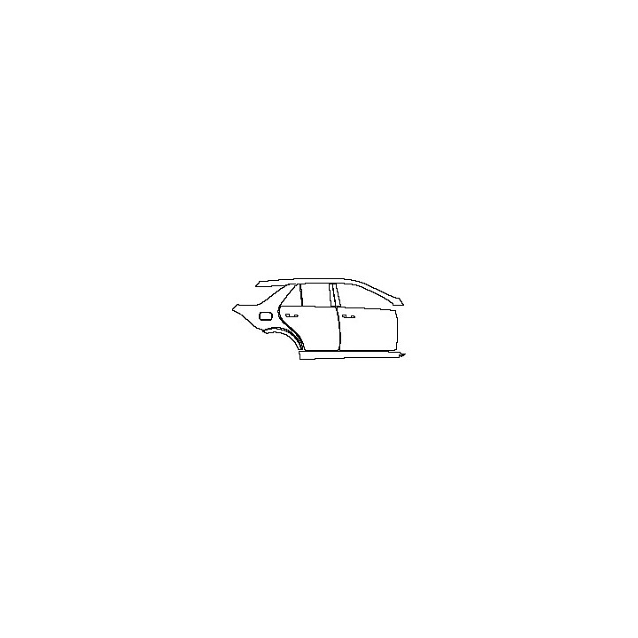 (right) Door+B Pillar+Rear Fender+Side Skirt