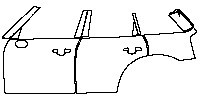 (left) ABCD Pillar+Door+Rear Fender