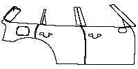 (right) ABCD Pillar+Door+Rear Fender