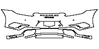 Porsche 911 Turbo S 2011 - Rear Bumper (Aerokit Turbo, with PORSCHE and 911 Turbo S emblem)