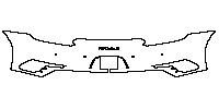 Porsche 911 Turbo S 2011 - Rear Bumper (for US license plate cutout, with PORSCHE and 911 Turbo S emblems)