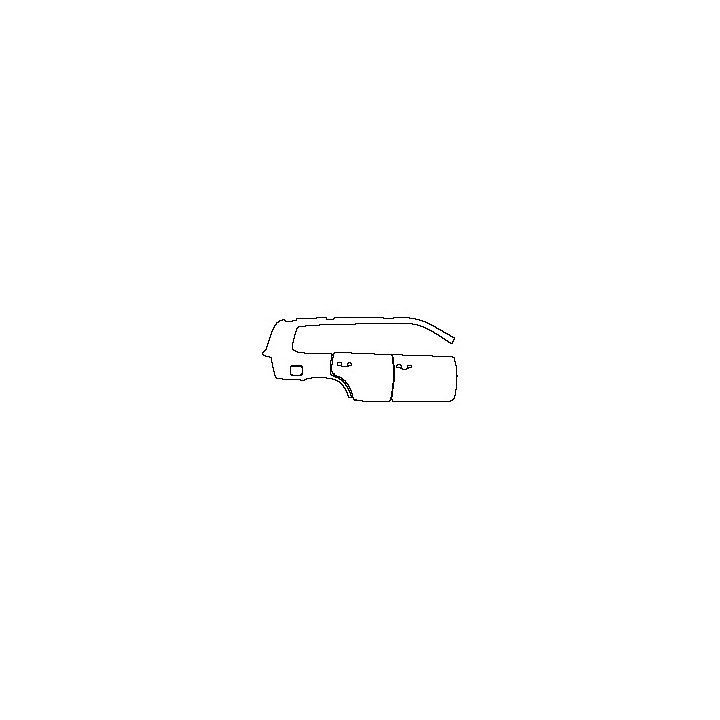 Toyota Land Cruiser Exterior 2016 - (right) Door+Rear Fender (without chrome trim on doors)