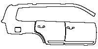 Toyota Land Cruiser Exterior 2016 - (right) Door+Rear Fender (with chrome trim on doors)