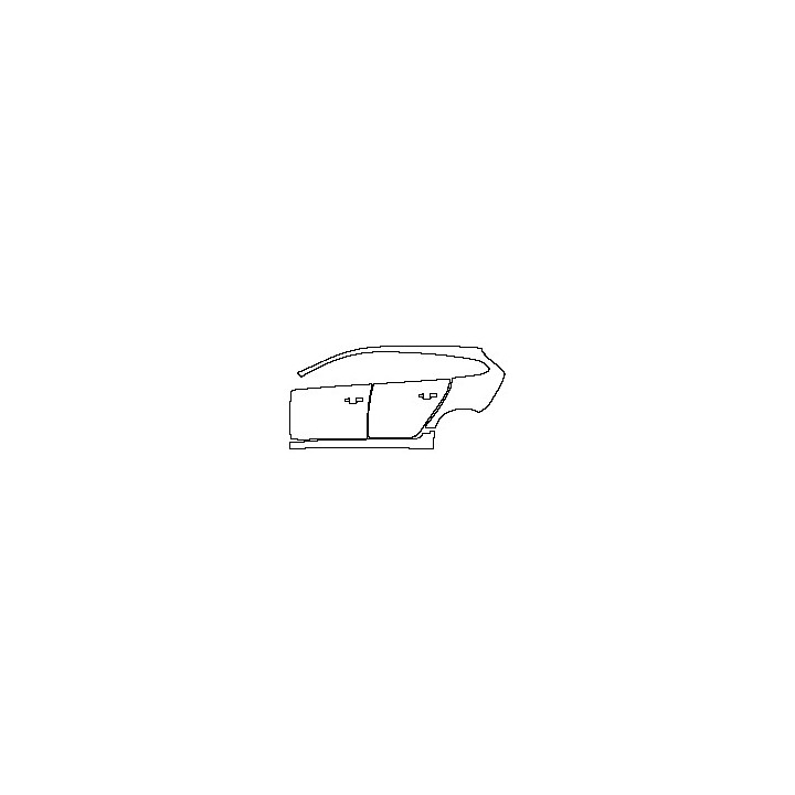 Volvo V60 R-Design 2014 - (left) Door+Rear Fender+Side Skirt