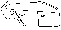 Volvo V60 R-Design 2014 - (right) Door+Rear Fender+Side Skirt
