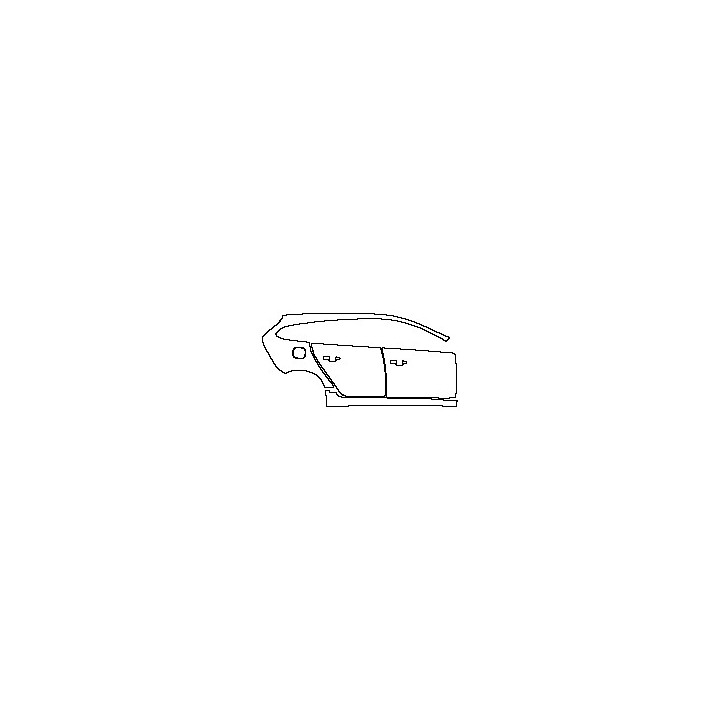 Volvo V60 R-Design 2014 - (right) Door+Rear Fender+Side Skirt