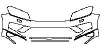 Volkswagen Touareg Hybrid 2011 - Bumper+Headlamp (without license trim)