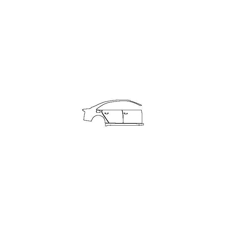 Audi A8 A8 L (Extended Wheelbase) 2011 - (right) Door+Rear Fender+Side Skirt