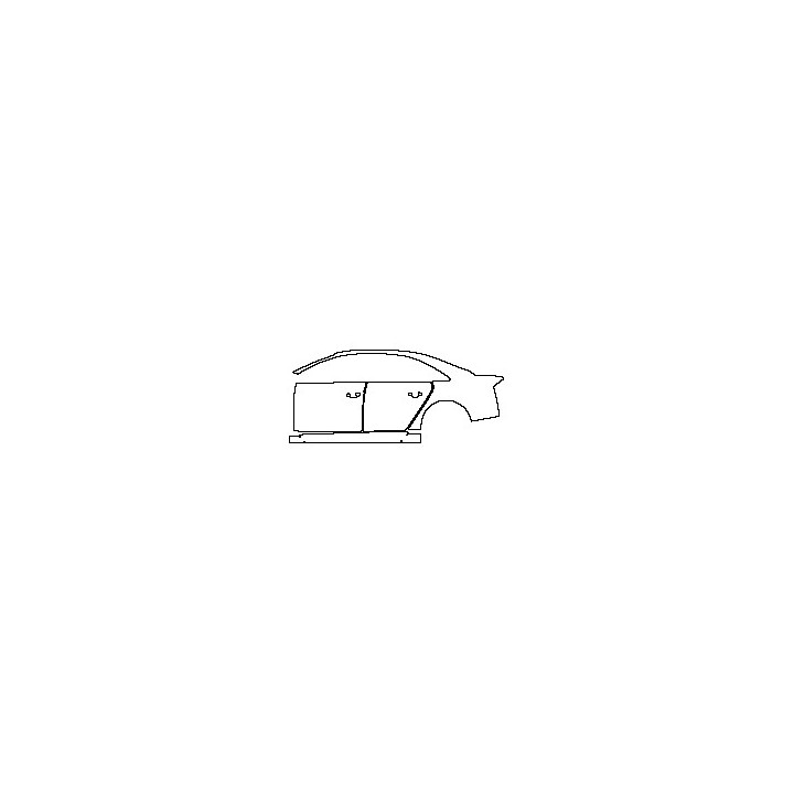 Audi A8 S8 (for Europe) 2013 - (left) Door+Rear Fender+Side Skirt