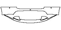 Aston Martin Vantage V8 2005 - Bumper (main part in 2 piece)