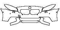 BMW 5 Series Sedan 2014 - Bumper+Headlamp