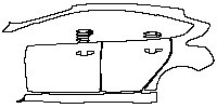 Ford Focus Hacthback 2016 - (left) Door+Rear Fender+Side Skirt