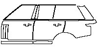 Land Rover Range Rover Standard Wheelbase 2013 - (left) Door+Rear Fender