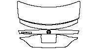 Mercedes-Benz CLS Sedan 2015 - Trunk Lid (with spoiler, with CLS 260/320/550 emblem.)