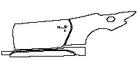 Maserati GranCabrio Sport 2013 - (left) Door+Rear Fender+Side Skirt