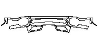 Porsche Cayenne Cayenne S 2011 - Lower Rear Bumper (SportDesign Package)