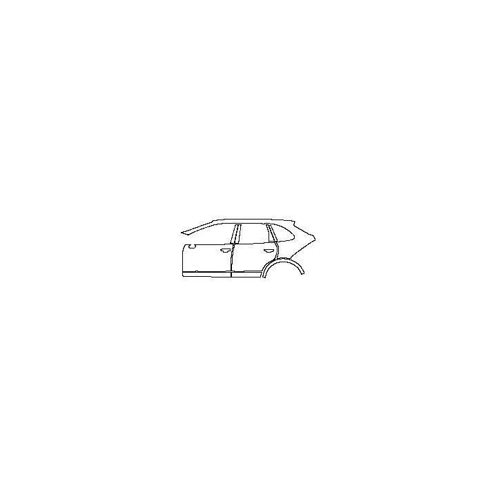 Porsche Cayenne Cayenne GTS 2012 - (left) Door+BC Pillar+Rear Fender