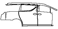 Toyota Alphard ALPHARD Executive Lounge 2015 - (right) Door+B Pillar+Rear Fender+Side Skirt