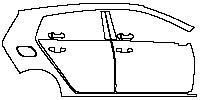 (right) Door+B Pillar+Rear Fender