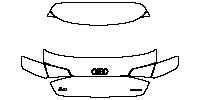 Audi A3 Sportback 2013 - Rear Bumper (with ''A3'' , ''e-tron'' emblems)