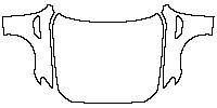 BMW 5 Series Sedan 2014 - Hood+Fender