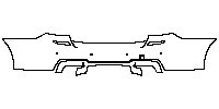 BMW 5 Series Sedan 2014 - Rear Bumper
