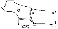 Ferrari 458 Speciale A 2015 - (right) Door+Rear Fender+Side Skirt (for Left Hand Drive)