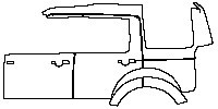 Land Rover Discovery Discovery 4 2014 - (left) Door+Rear Fender