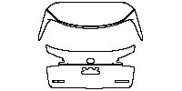 Lexus NX F-Sport 2014 - Trunk Lid (with LEXUS and NX200t emblem)